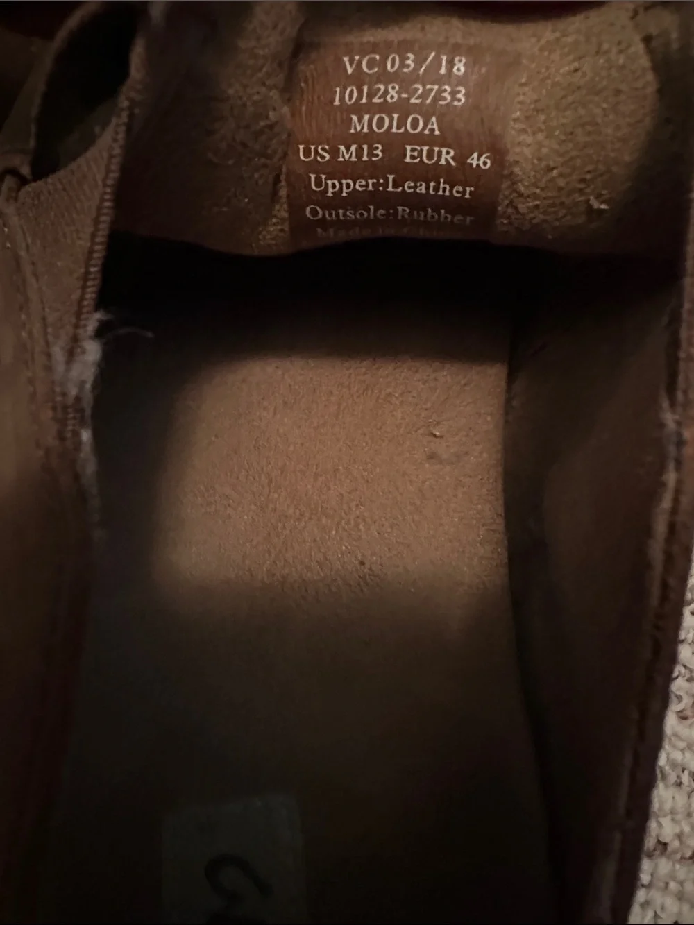 OluKai Men’s Brown Leather Slip-On Loafers Size 13
